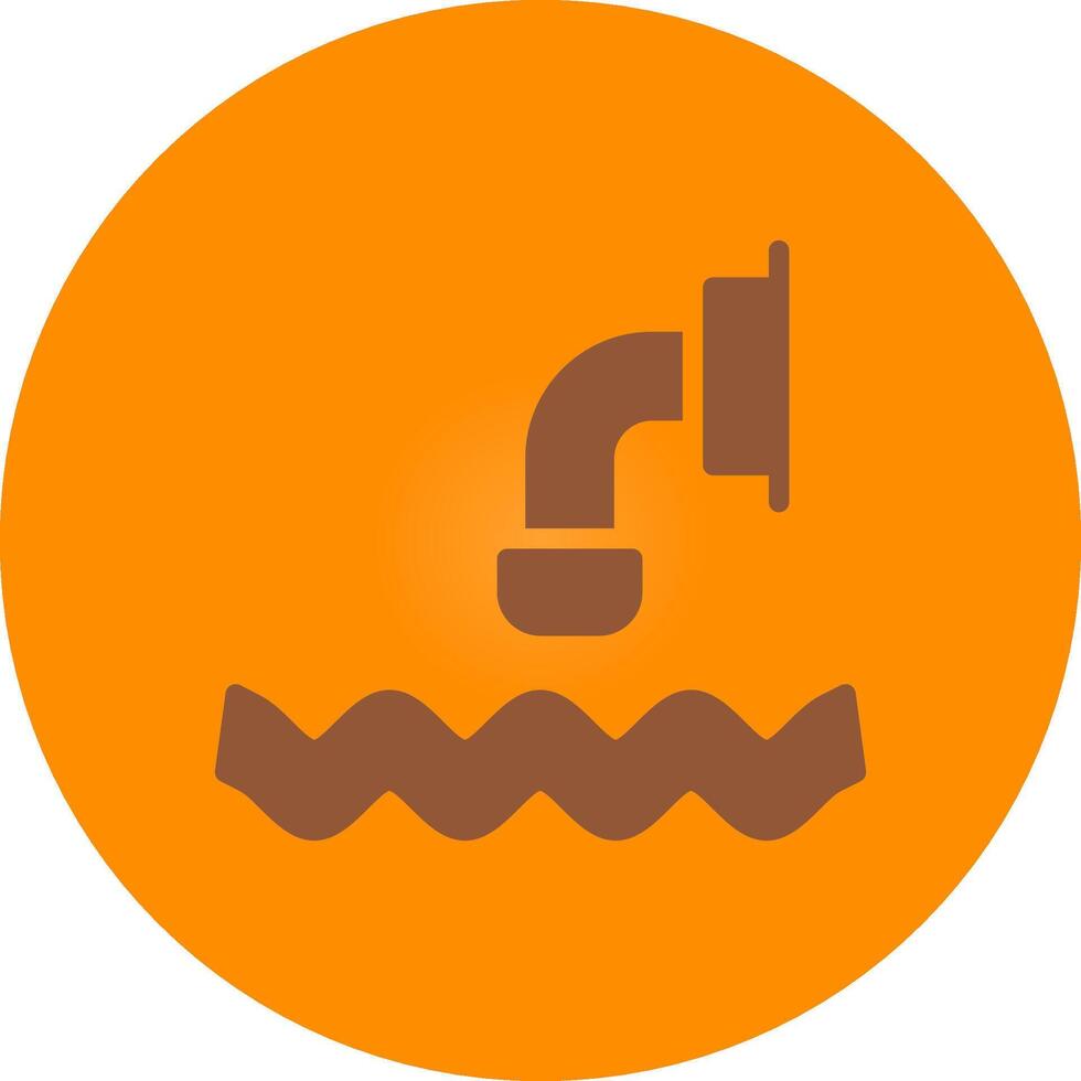 Waste Water Creative Icon Design vector