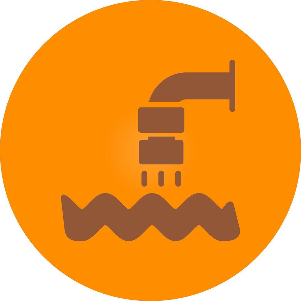 Waste Water Creative Icon Design vector