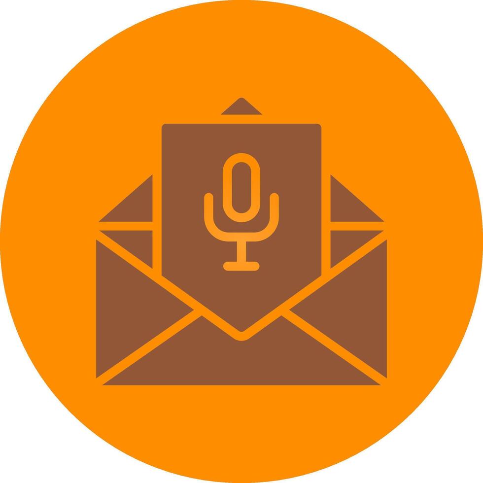 Voice Email Creative Icon Design vector