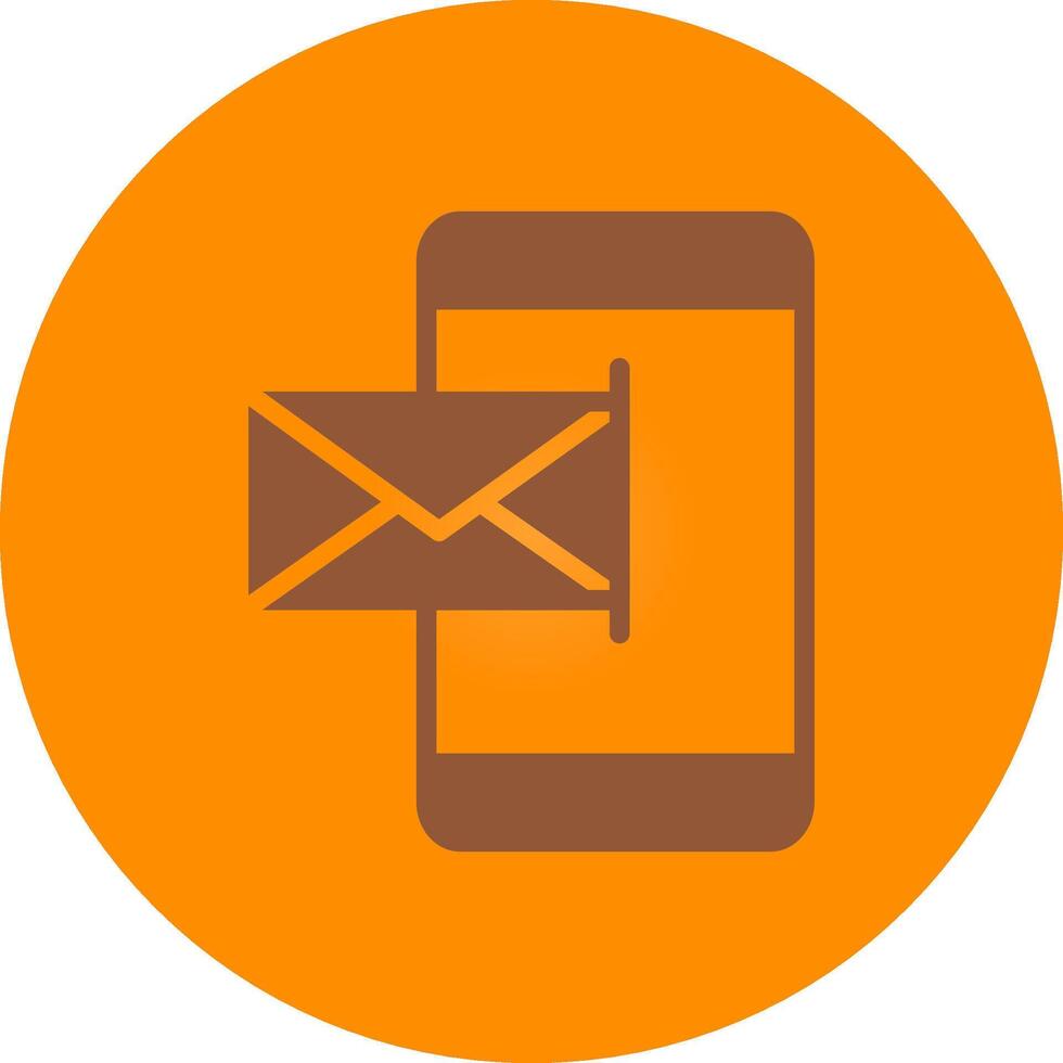 Mobile Email Creative Icon Design vector