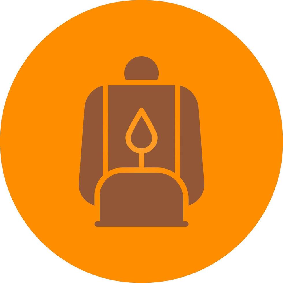 Oil Lamp Creative Icon Design vector