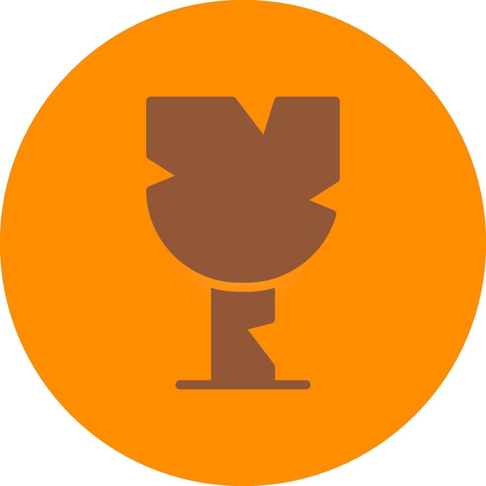 Broken Glass Creative Icon Design vector