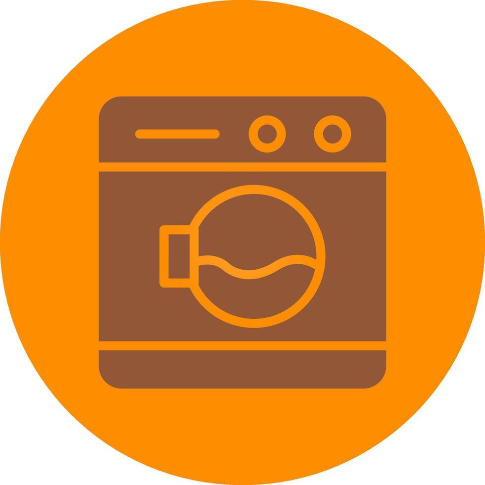 Washing Machine Creative Icon Design vector