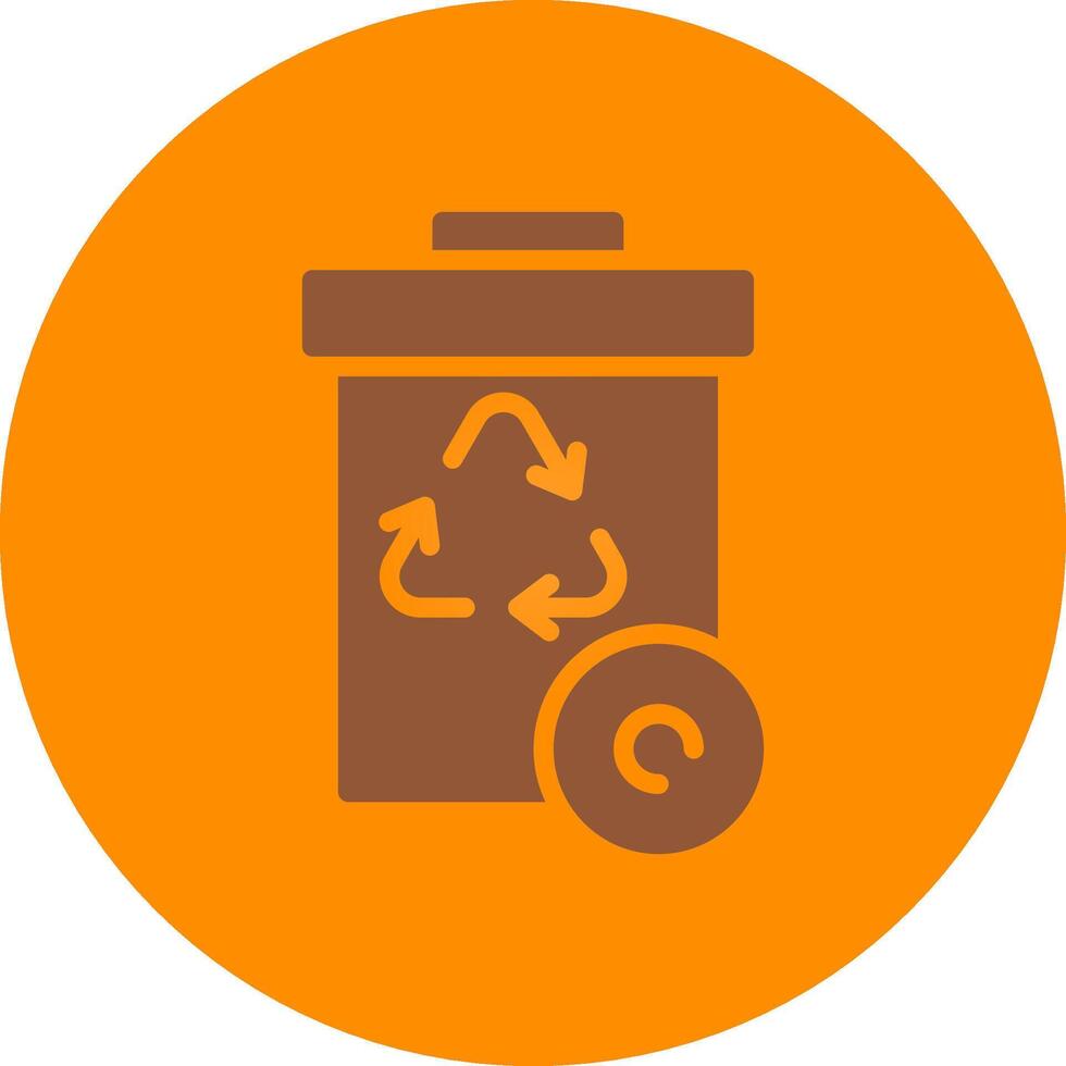 Recycle Bin Creative Icon Design vector