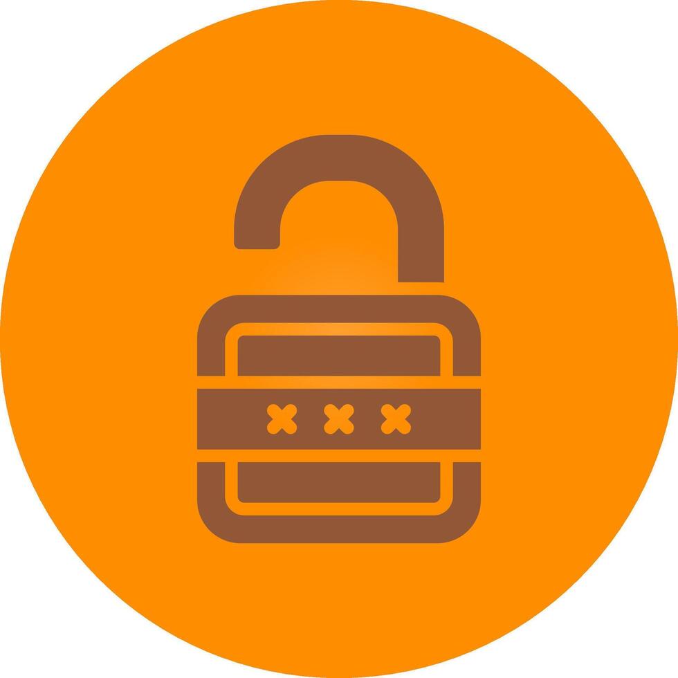 Lock Open Creative Icon Design vector