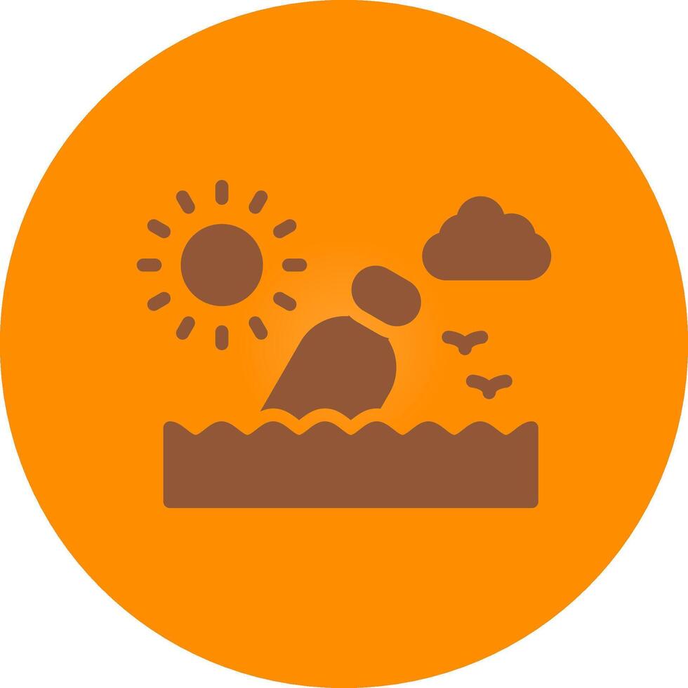 Message In A Bottle Creative Icon Design vector