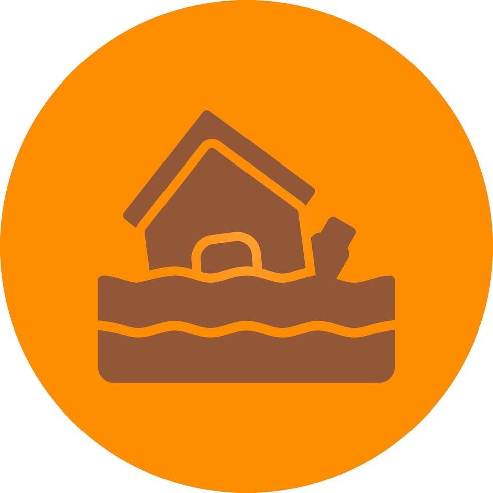 Flood Creative Icon Design vector