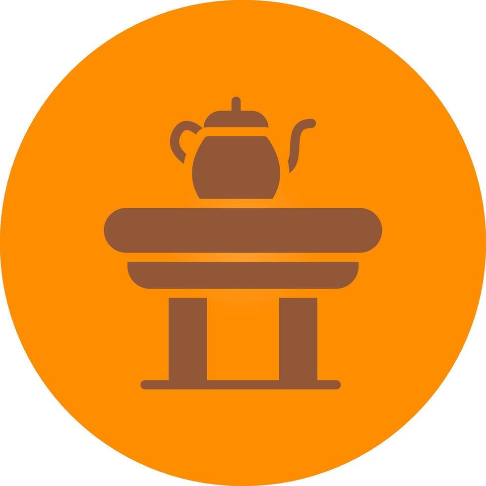 diseño de icono creativo de mesa de café vector