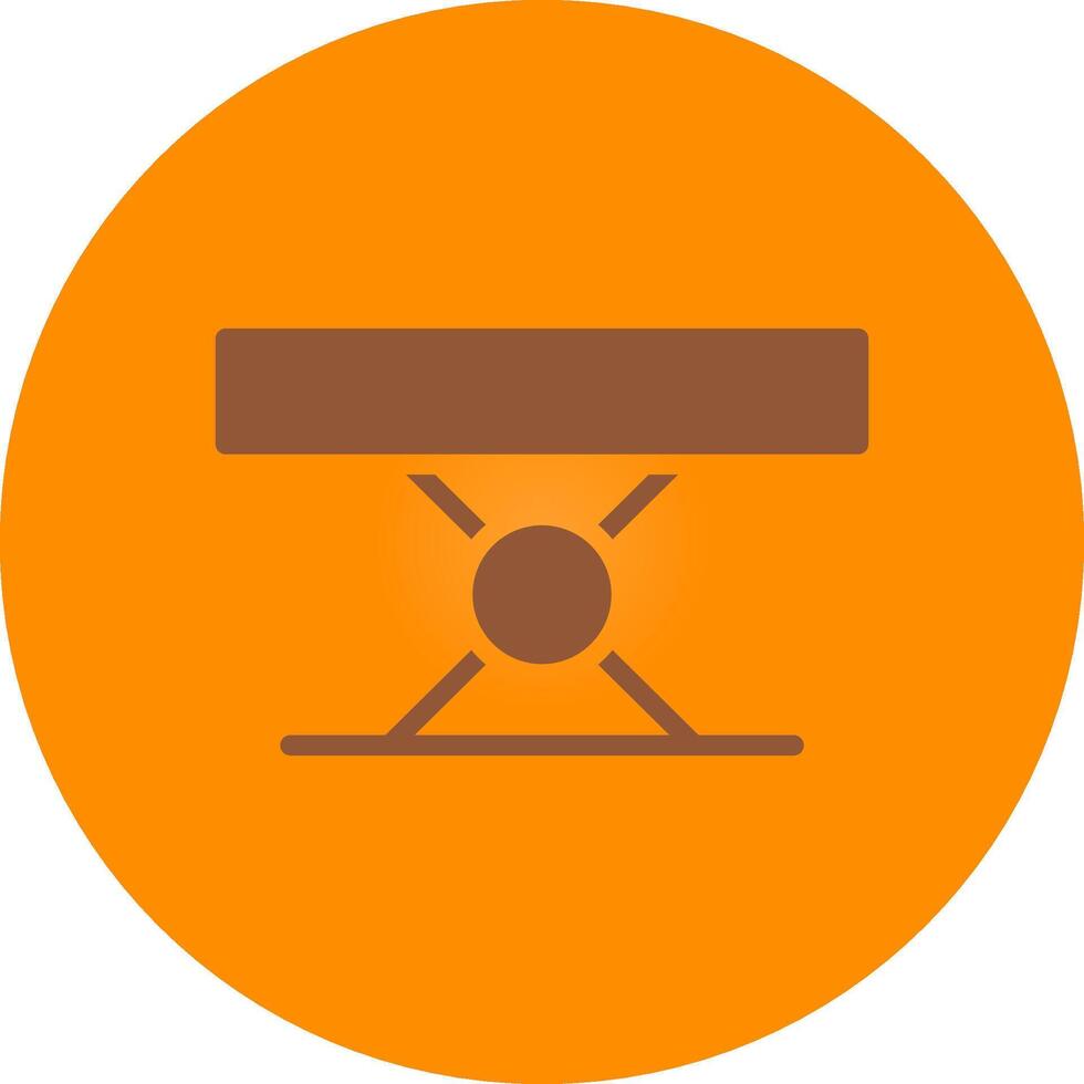 Folding Table Creative Icon Design vector