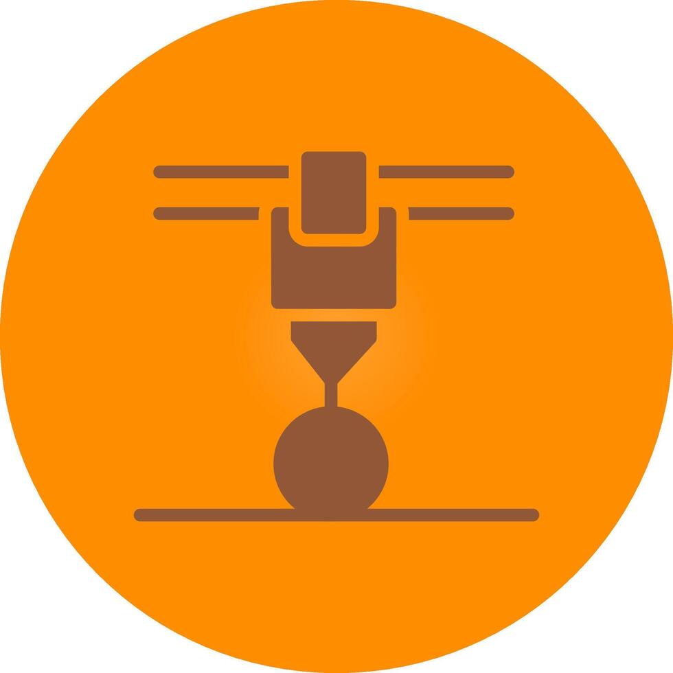 3d Printer Creative Icon Design vector