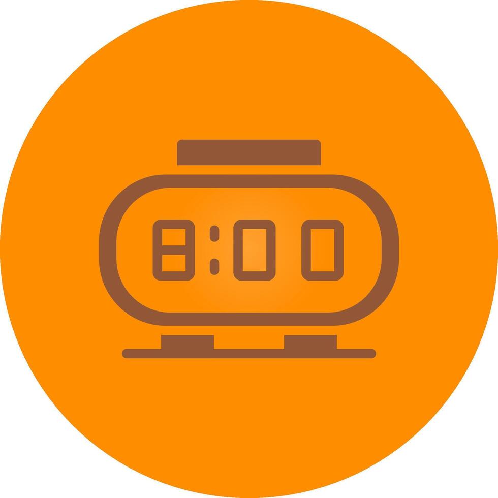 Digital Clock Creative Icon Design vector