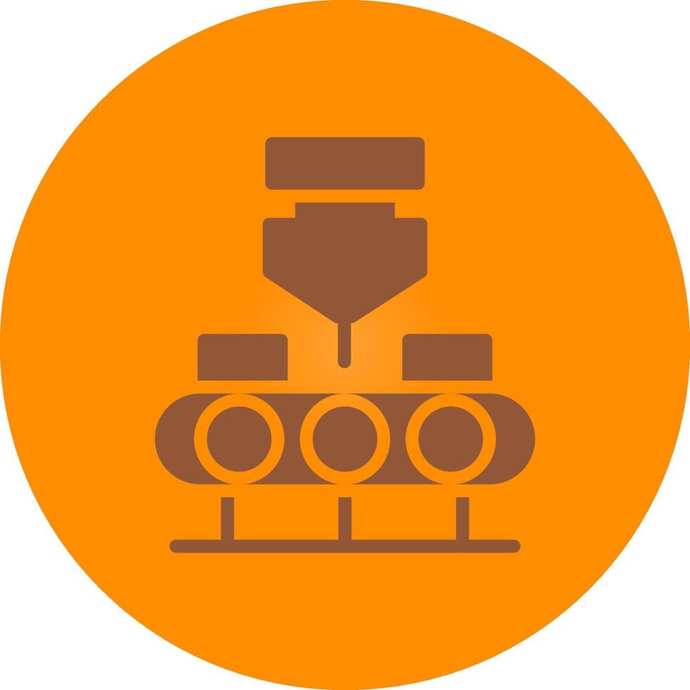 Conveyor Belt Creative Icon Design vector