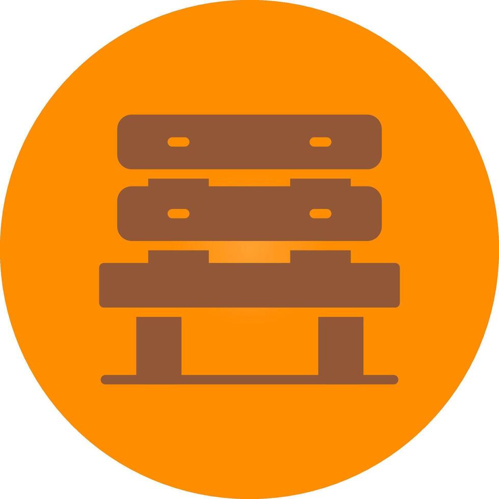 Bench Creative Icon Design vector