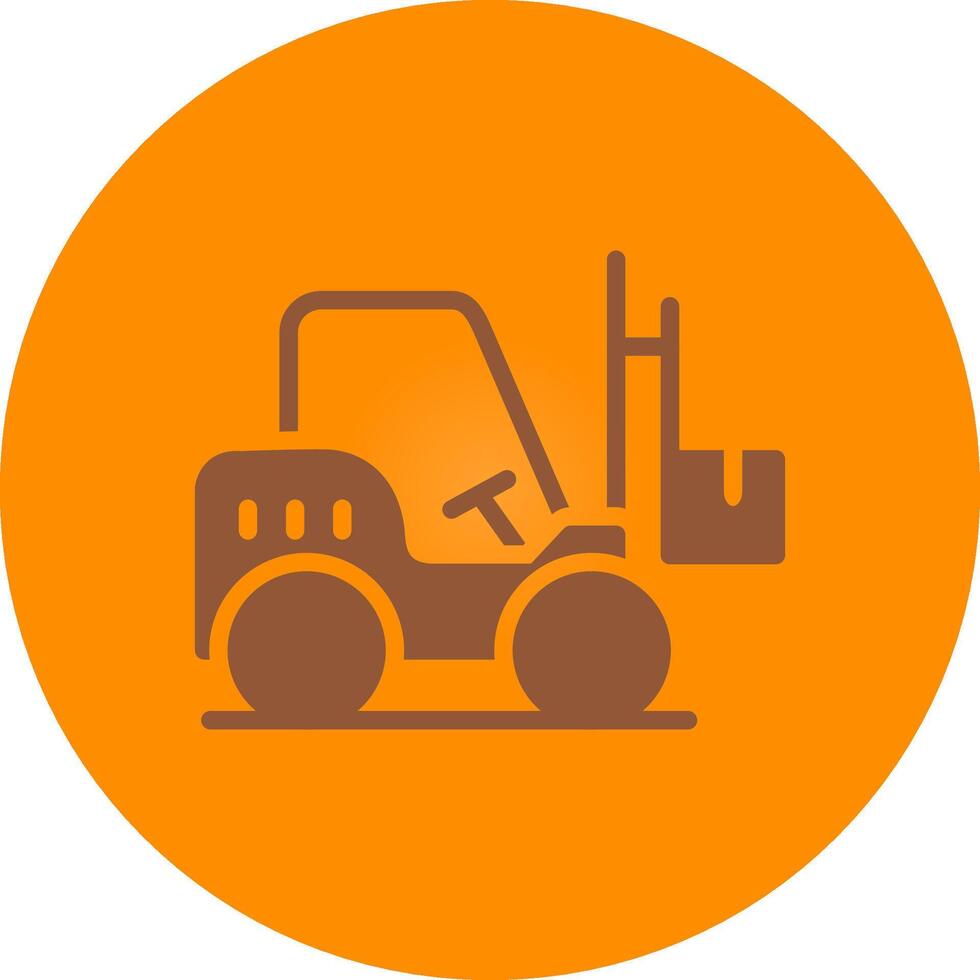 Forklift Creative Icon Design vector