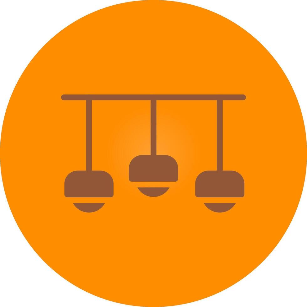 Ceiling Light Creative Icon Design vector