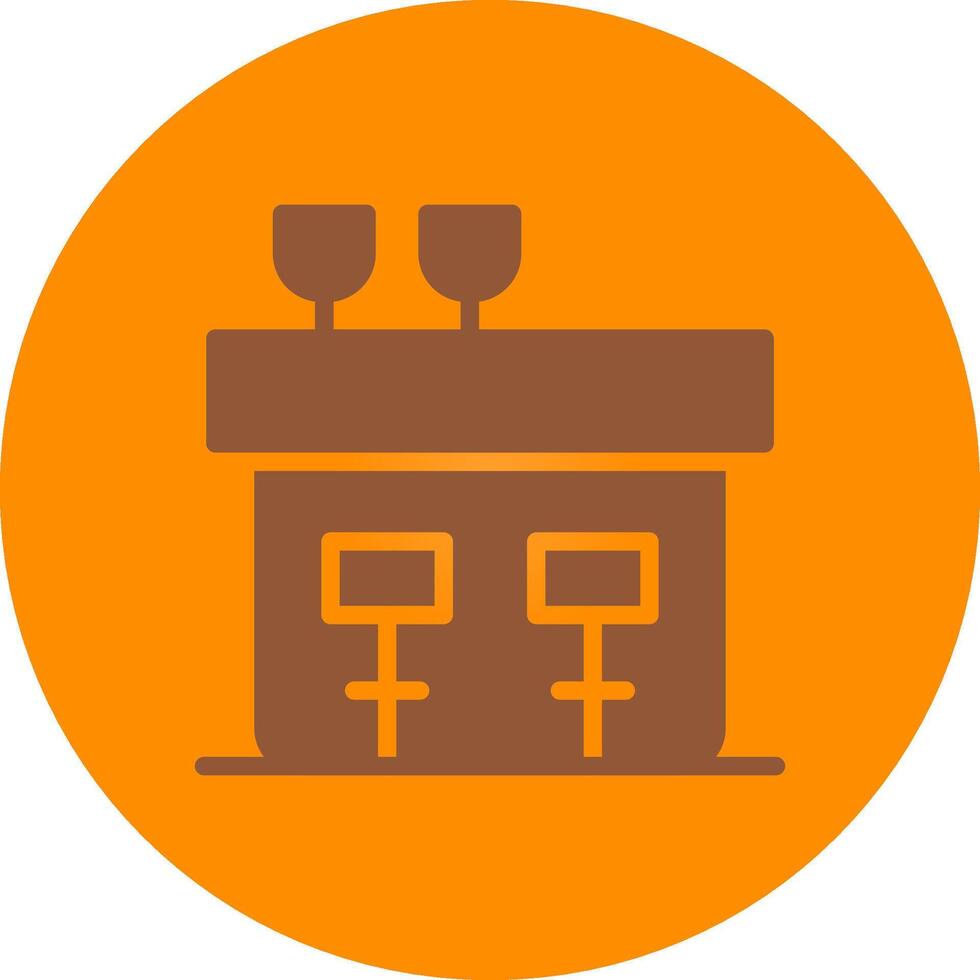 Bar Creative Icon Design vector