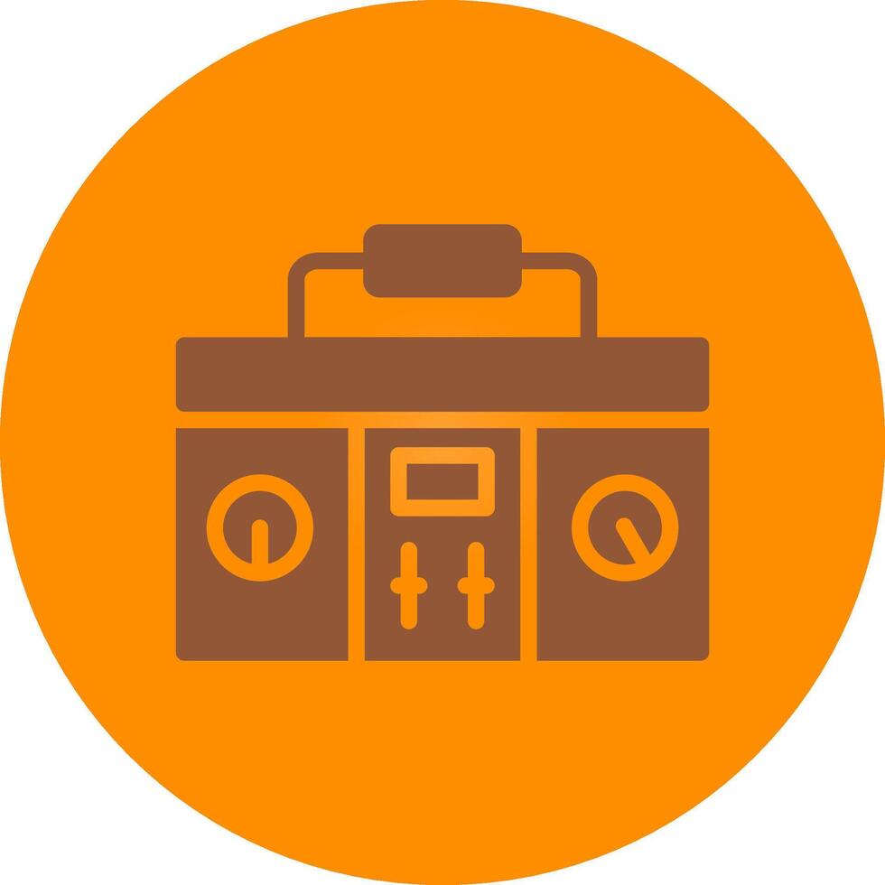 Dj Mixer Creative Icon Design vector