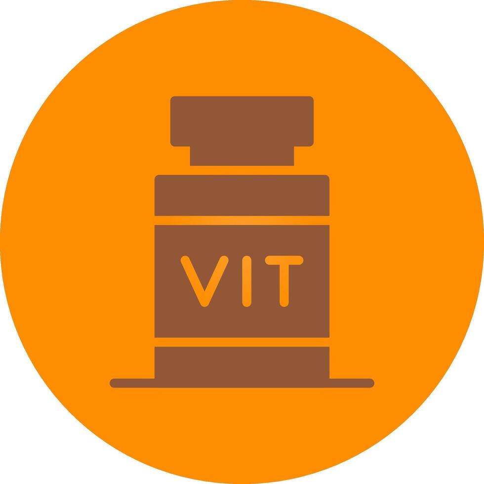 diseño de icono creativo de vitamina vector