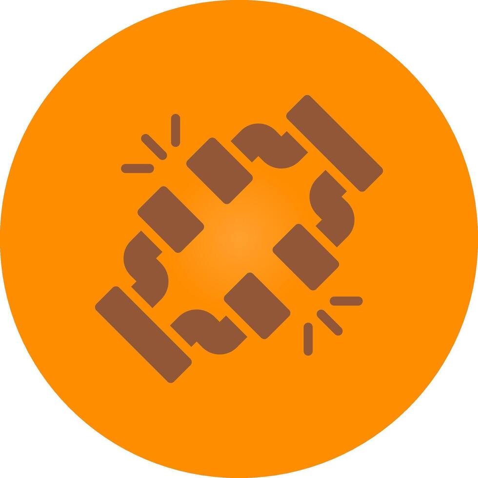 Broken Wire Creative Icon Design vector