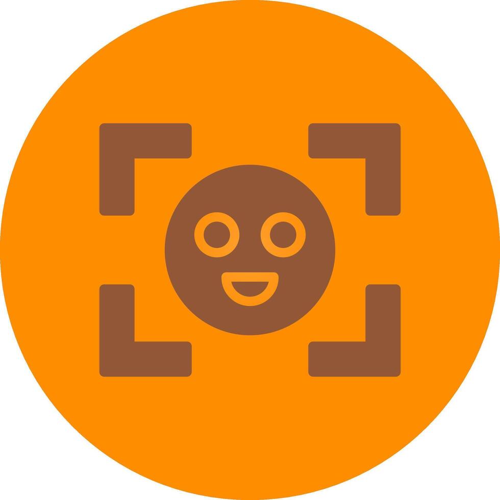 Face Detection Creative Icon Design vector
