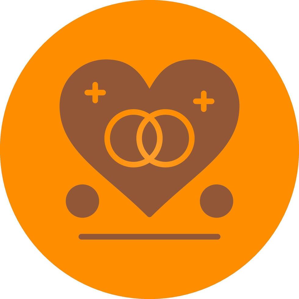 Line bronw Glpyh Design vector