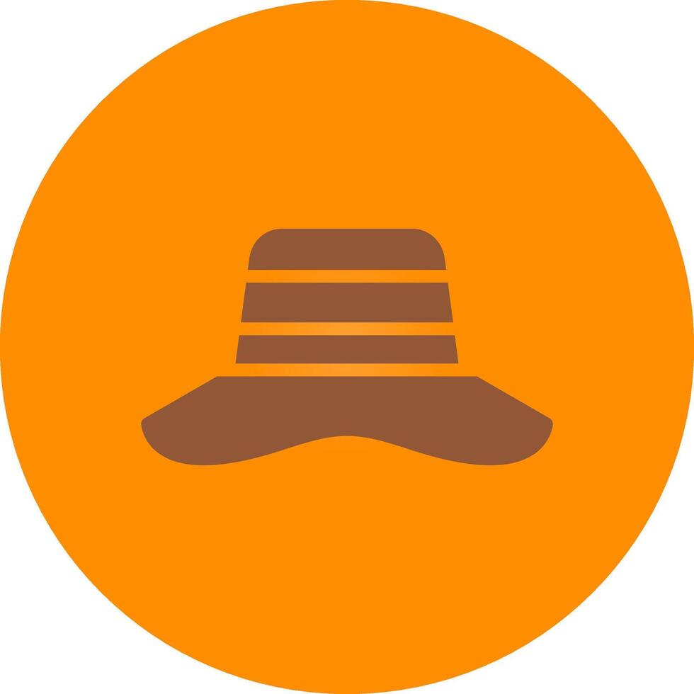 diseño de icono creativo de sombrero para el sol vector