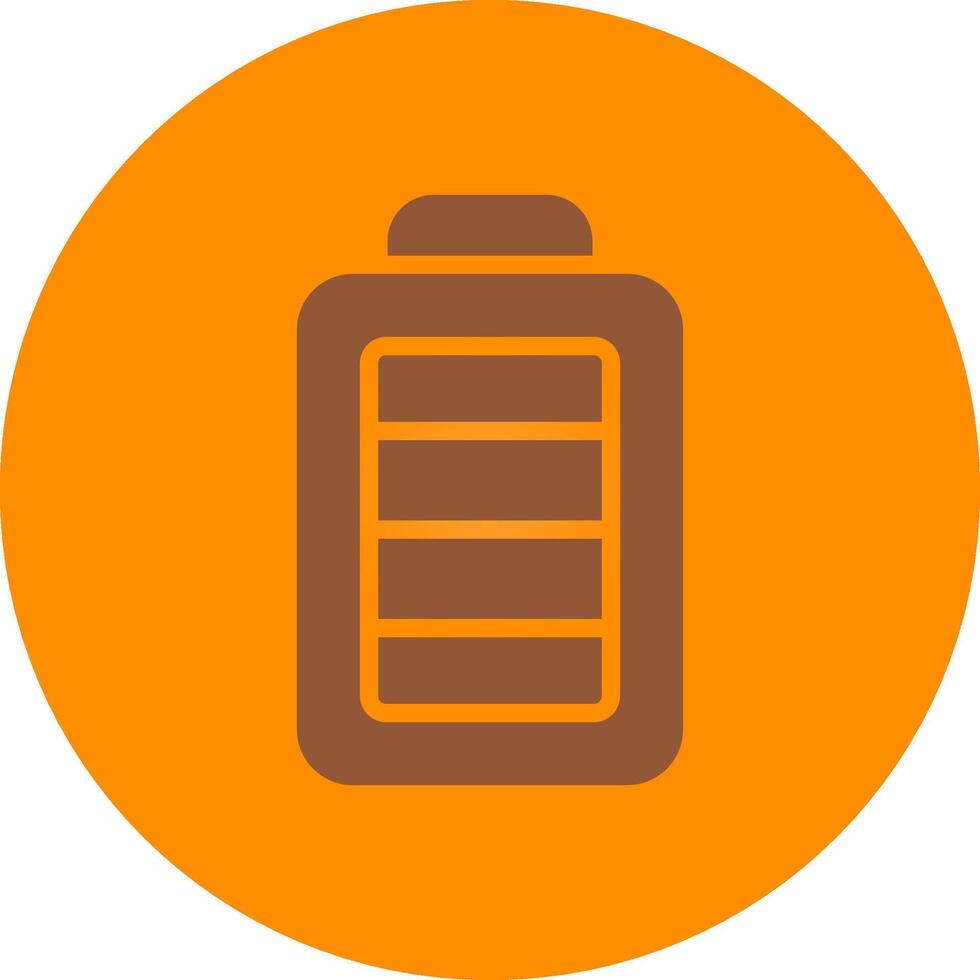 Full Battery Creative Icon Design vector