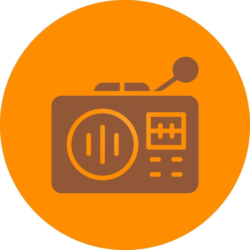 Line bronw Glpyh Design vector