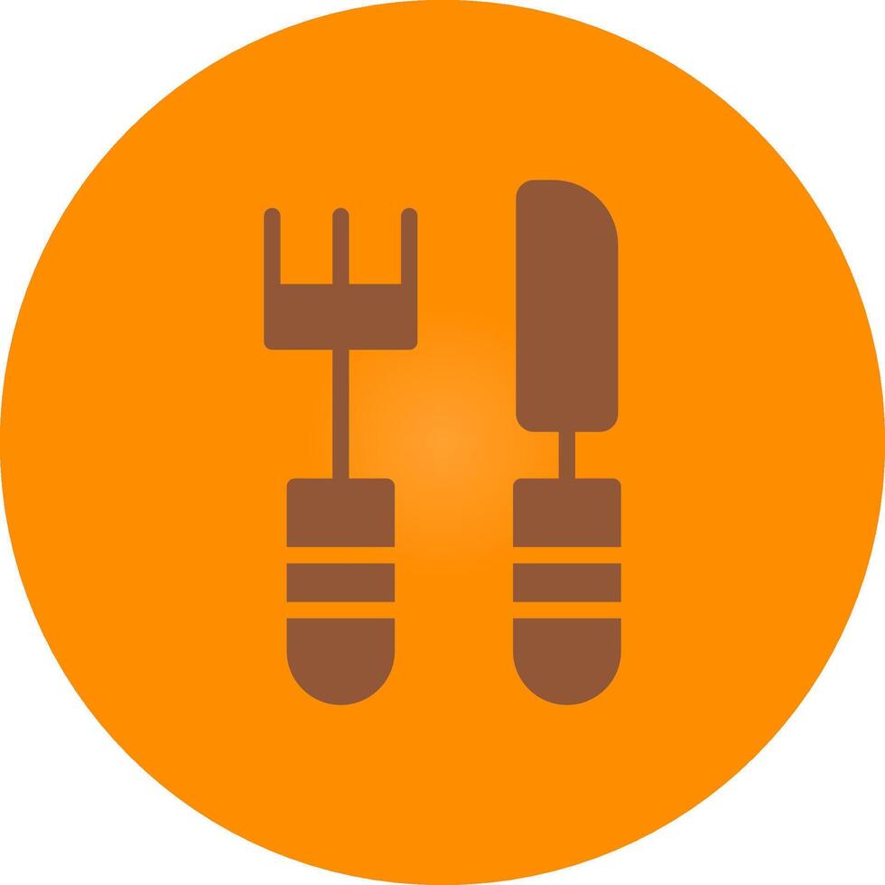 Line bronw Glpyh Design vector