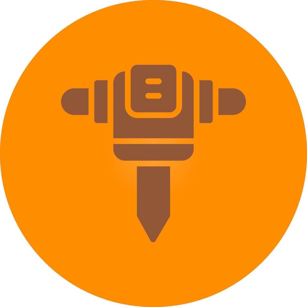 Road Drill Creative Icon Design vector