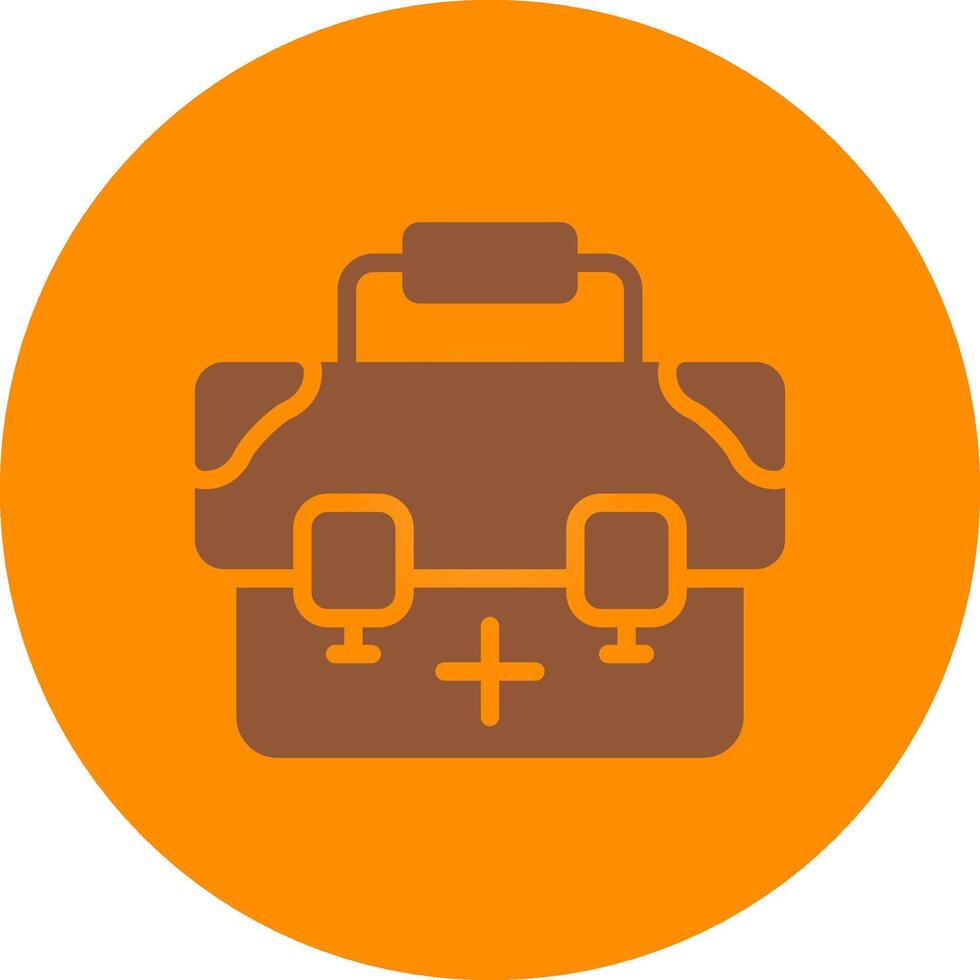 Line bronw Glpyh Design vector