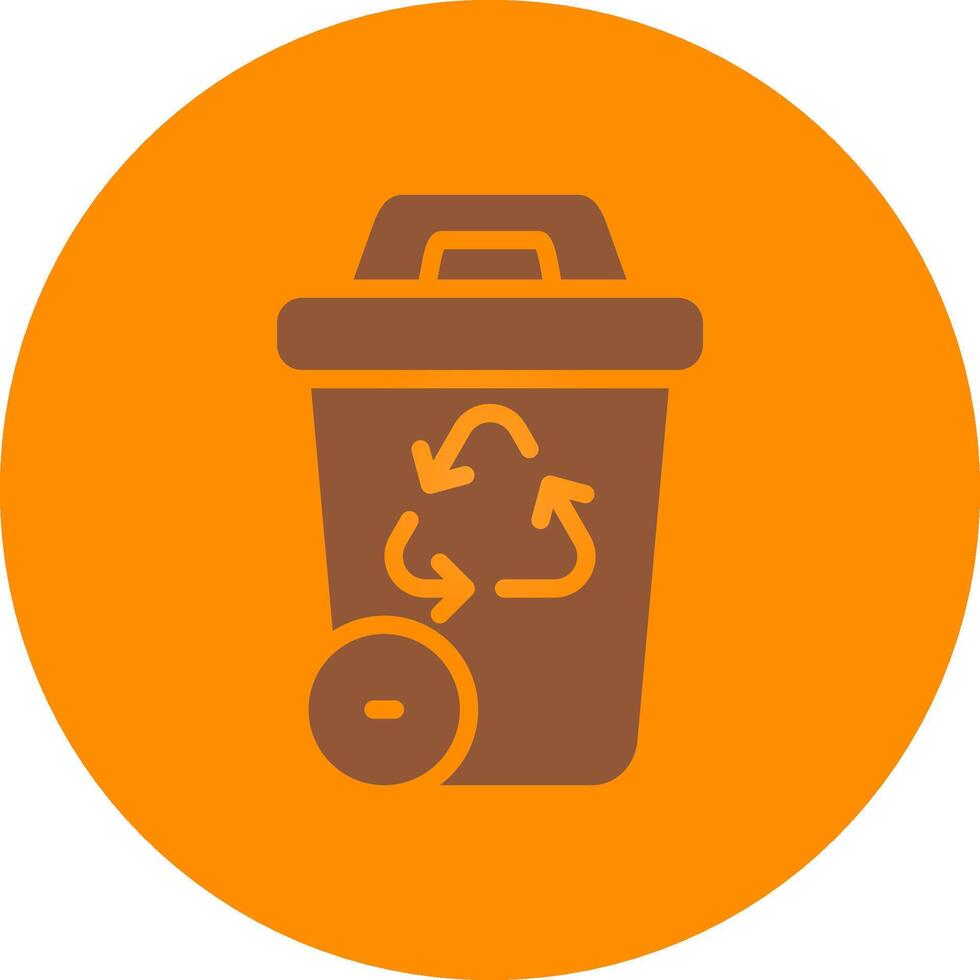 Recycling Bin Creative Icon Design vector