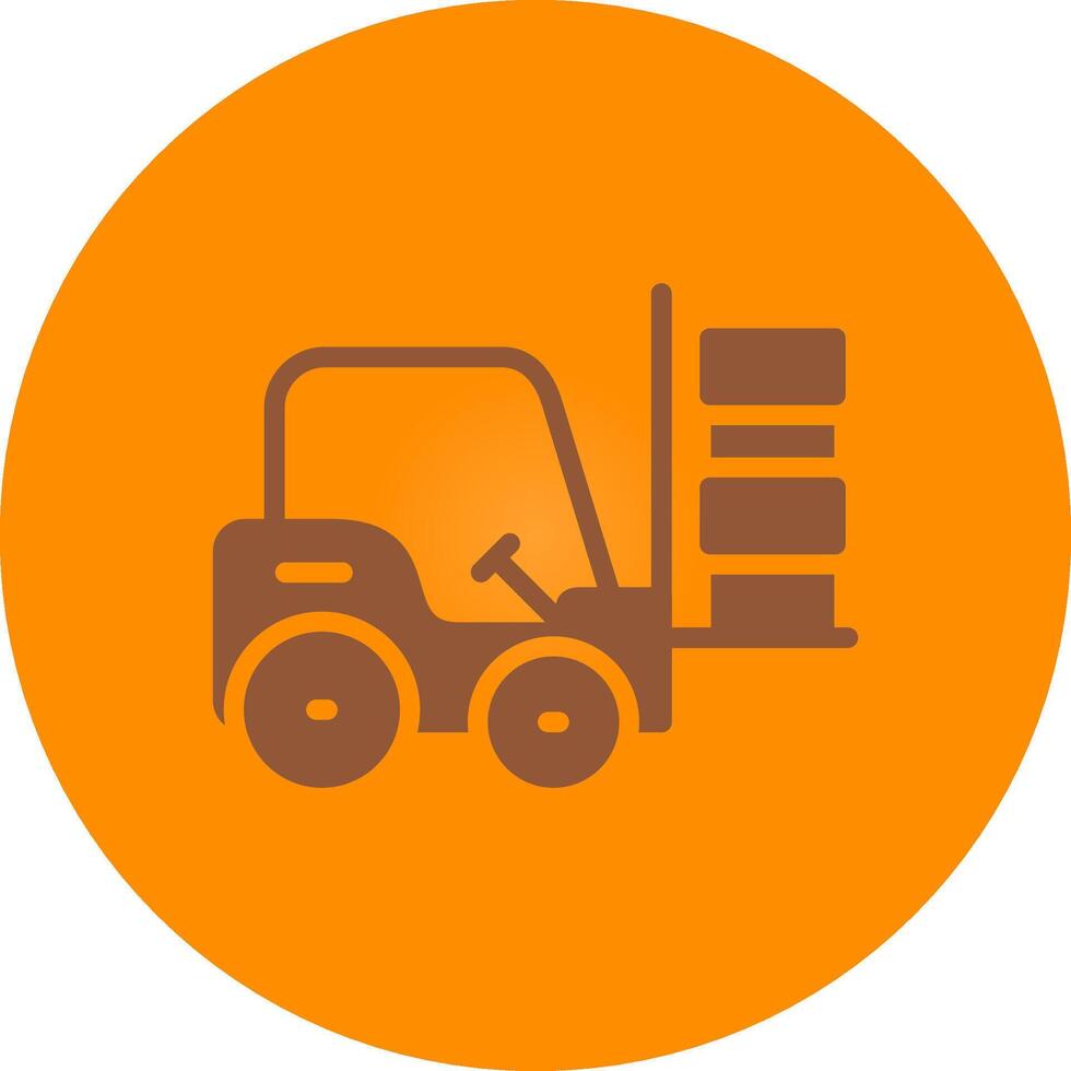 Forklift Creative Icon Design vector