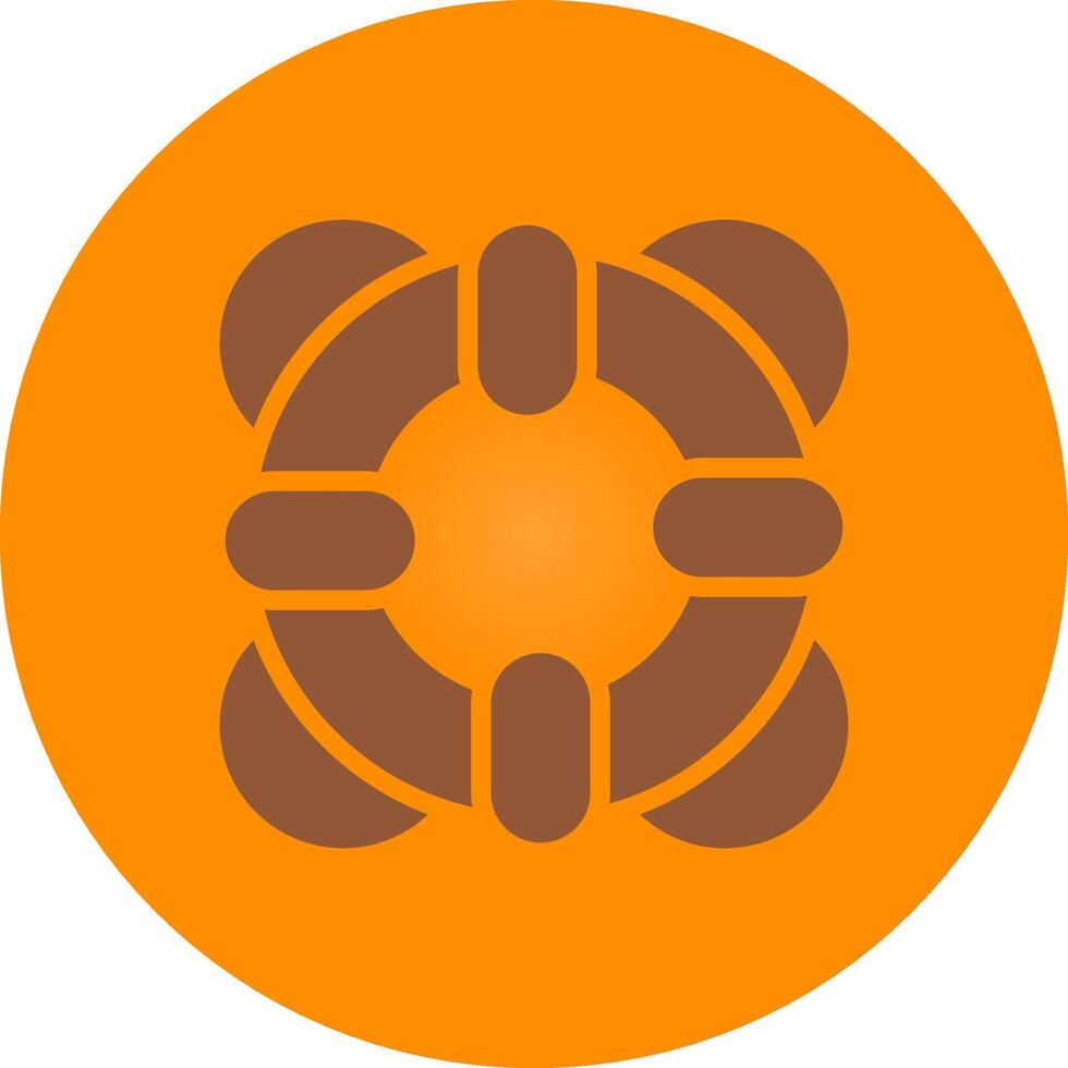 Lifebuoy Creative Icon Design vector
