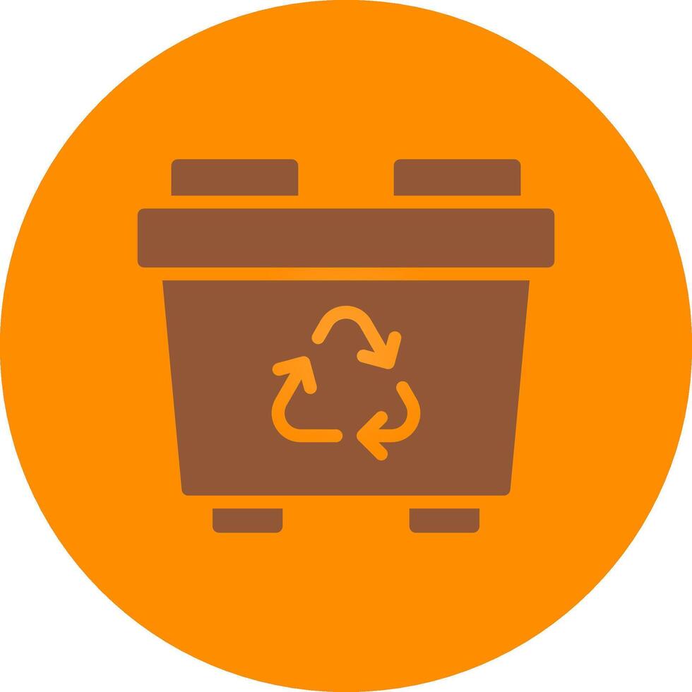 Recycling Bin Creative Icon Design vector