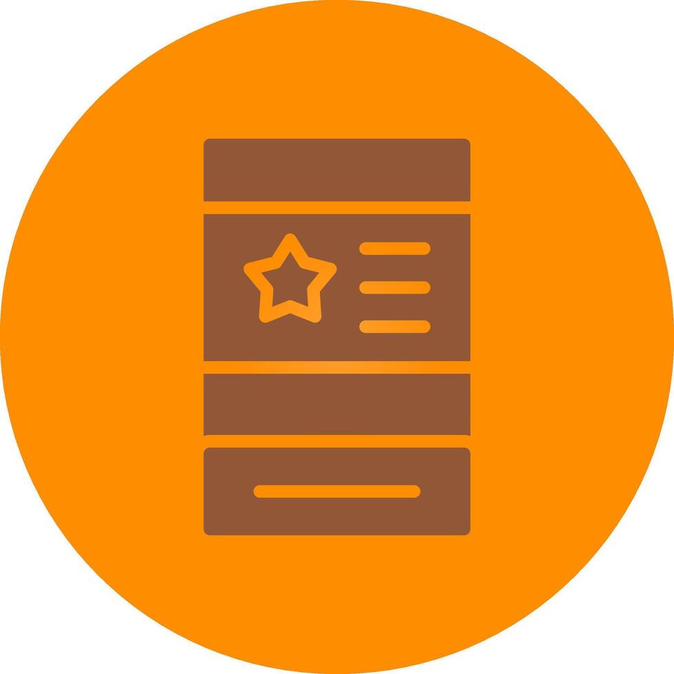 Line bronw Glpyh Design vector