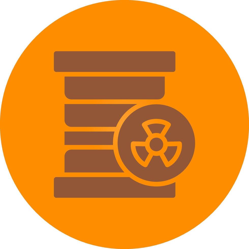 Line bronw Glpyh Design vector