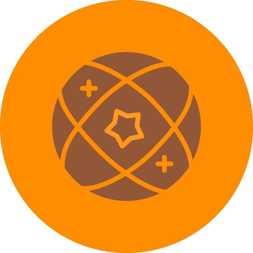 Line bronw Glpyh Design vector