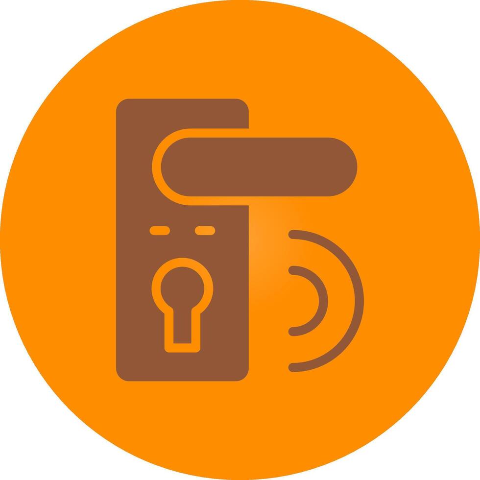 Door Lock Creative Icon Design vector