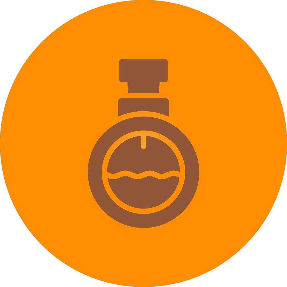 Line bronw Glpyh Design vector