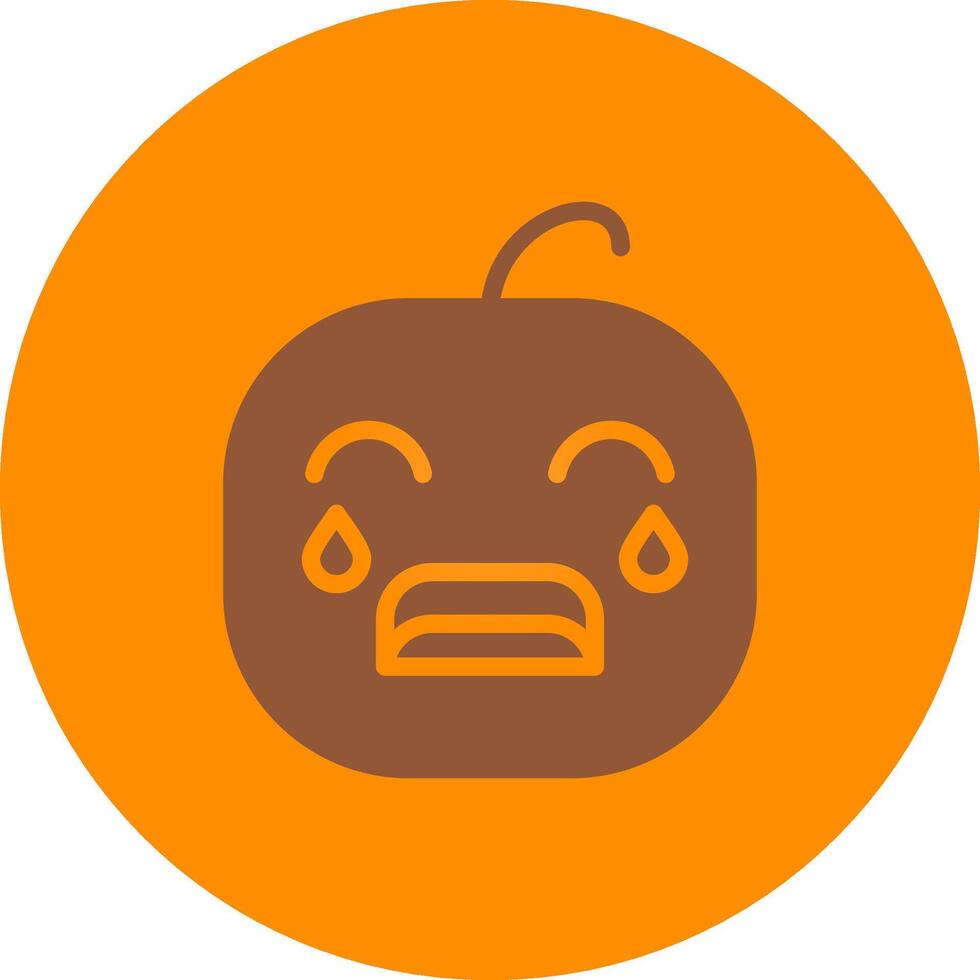 Line bronw Glpyh Design vector