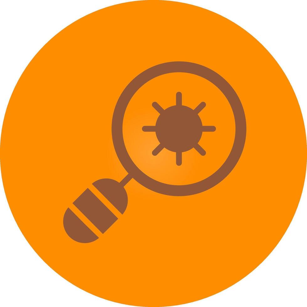 Line bronw Glpyh Design vector