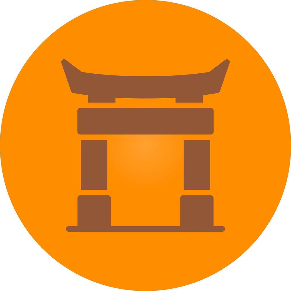 diseño de icono creativo de puerta torii vector