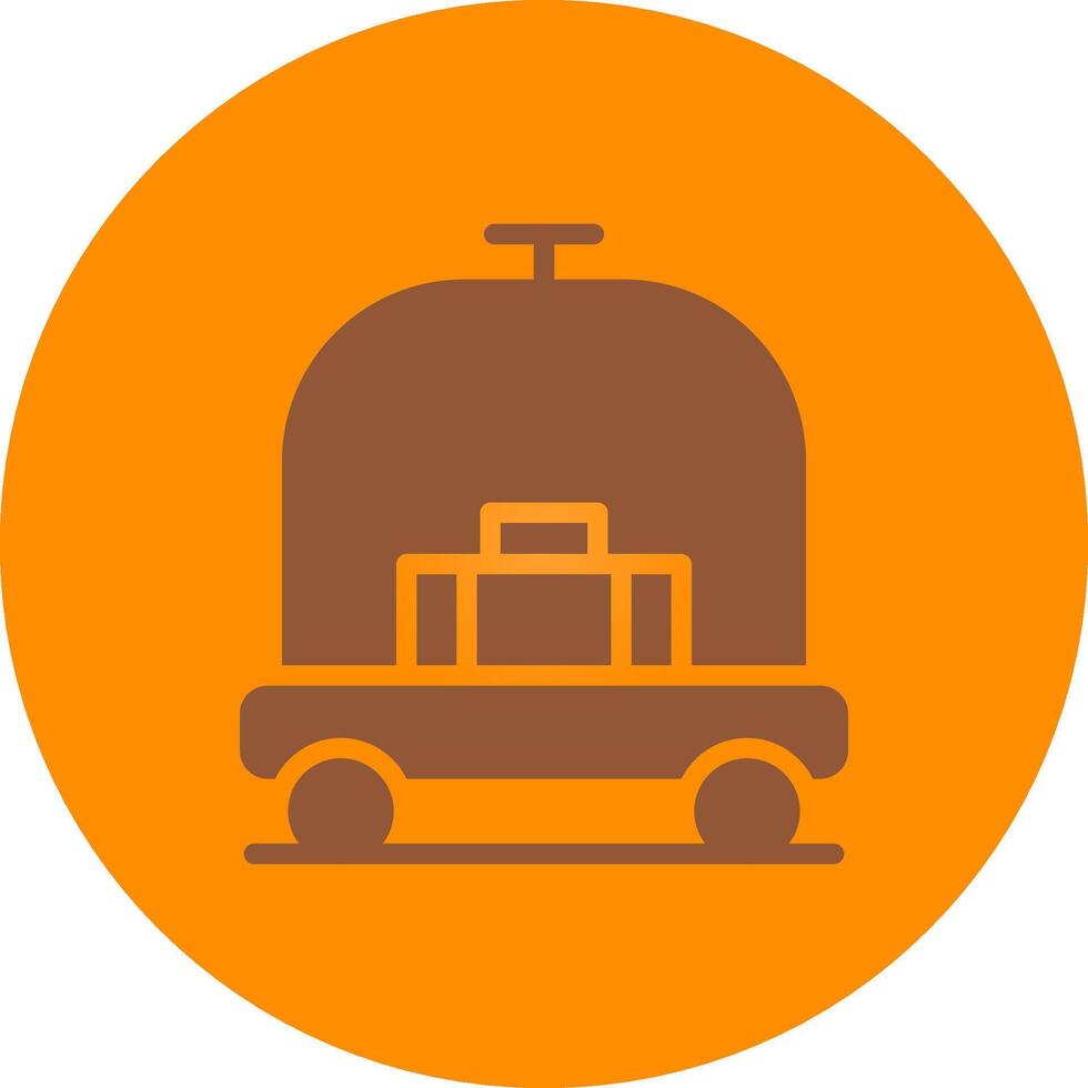 Hotel Trolley Creative Icon Design vector