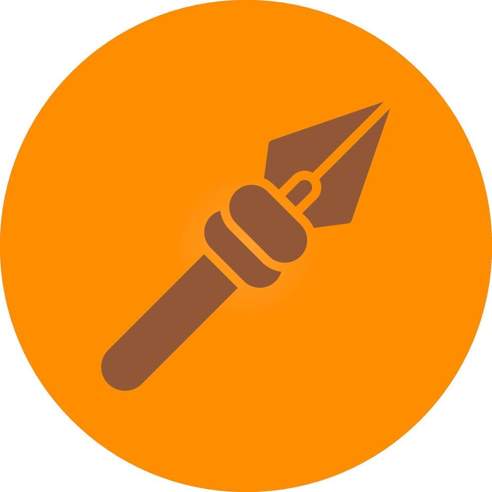 Line bronw Glpyh Design vector