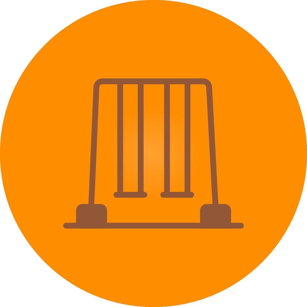 Line bronw Glpyh Design vector