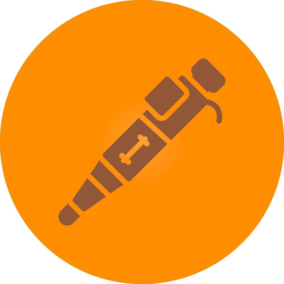 Line bronw Glpyh Design vector