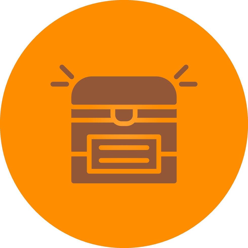 Treasure Chest Creative Icon Design vector