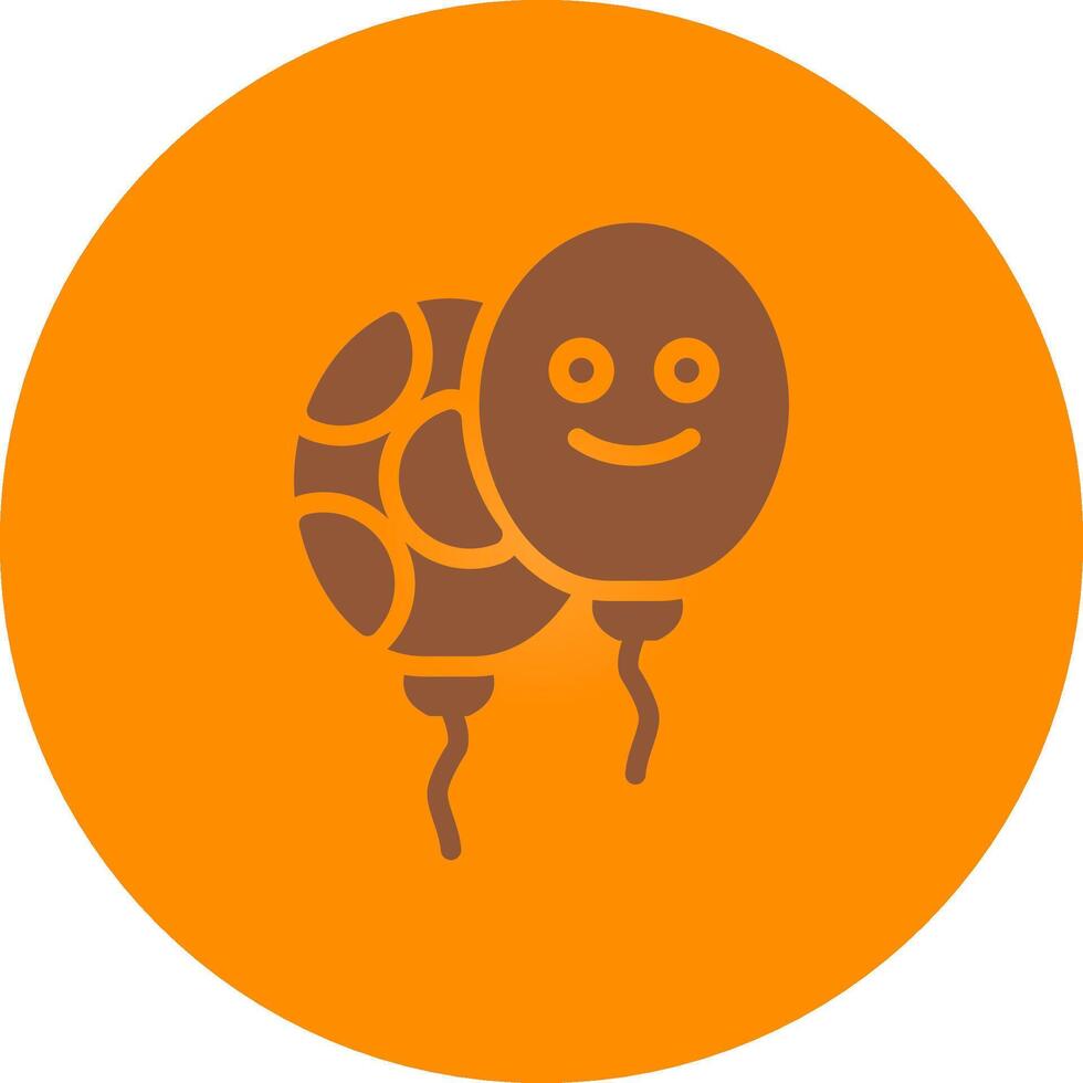 Line bronw Glpyh Design vector