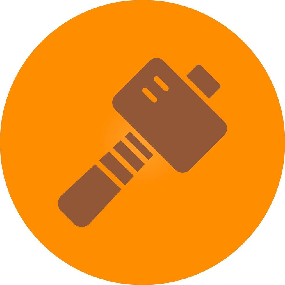 Line bronw Glpyh Design vector